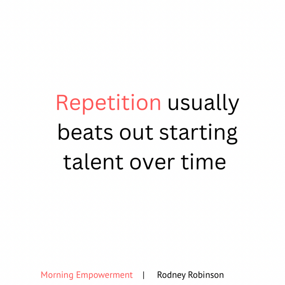 Time Over Talent