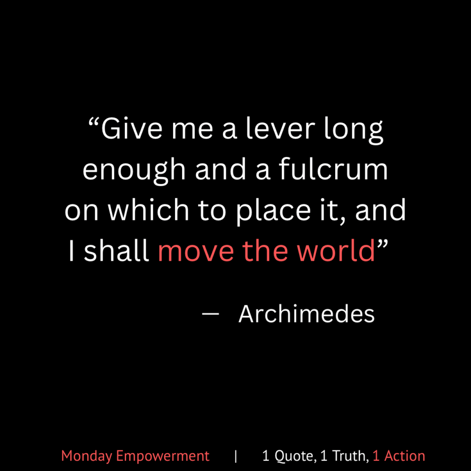 Monday Empowerment: Creating Strategic Leverage